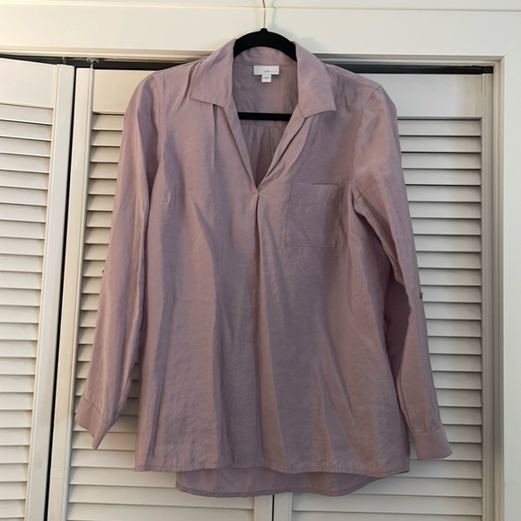 J. Jill lilac collared shirt S - Picture 1 of 6